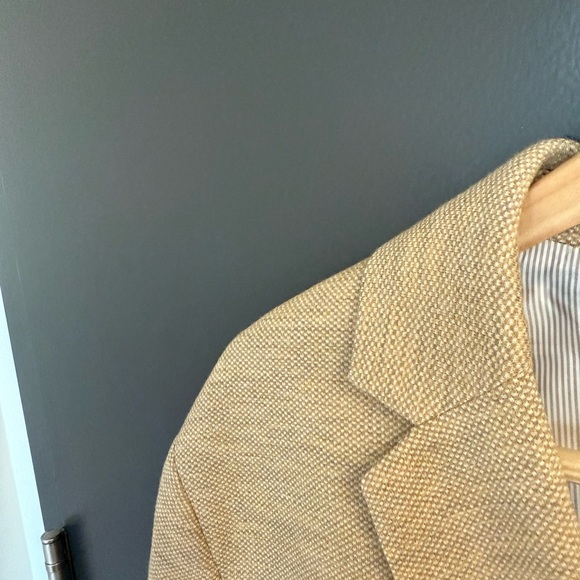 Banana Republic 44R GUC Beige Sport Coat - Picture 13 of 14
